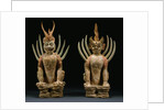 Pair of Red Pottery Figures of Earth Spirits from the Tang Dynasty by Anonymous