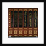 Lacquered Japanese Screen with Chinese Text by Anonymous