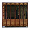 Lacquered Japanese Screen with Chinese Text by Anonymous