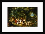 Allegory of Abundance. Four Seasons Paying Homage to Goddess by Jan Brueghel the Elder and Hendrick van Balen by Anonymous