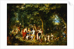 Allegory of Abundance. Four Seasons Paying Homage to Goddess by Jan Brueghel the Elder and Hendrick van Balen by Corbis