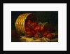 Painting of Strawberries in a Wicker Basket on a Ledge by Eloise Henriet Stannard