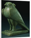 A Chlorite Falcon Amulet. Late Period, Dynasty XXVI-XXX (664-343 B.C.) by Anonymous