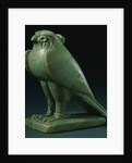 A Chlorite Falcon Amulet. Late Period, Dynasty XXVI-XXX (664-343 B.C.) by Anonymous
