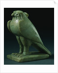 A Chlorite Falcon Amulet. Late Period, Dynasty XXVI-XXX (664-343 B.C.) by Anonymous