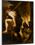 Hercules Dragging Cerberus from Hell Attributed to Domenico Pedrini by Anonymous