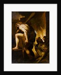 Hercules Dragging Cerberus from Hell Attributed to Domenico Pedrini by Anonymous