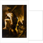 Hercules Dragging Cerberus from Hell Attributed to Domenico Pedrini by Anonymous
