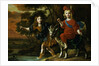 Portrait of a Young Boy Wearing Classical Dress and His Brother Seated on a Goat in an Extensive Landscape by Christoffel Pierson