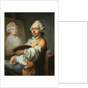 An Artist at His Easel by Circle of Fragonard
