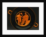 Interior View of An Attic Red-Figured Kylix with Athena Preparing the Judgement of Paris Attributed to Colmar Painter by Anonymous