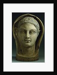 An Etruscan Terracotta Votive Male Head, Circa 4th-3rd Century B.C. by Anonymous