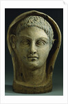 An Etruscan Terracotta Votive Male Head, Circa 4th-3rd Century B.C. by Anonymous