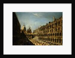 View of the Court of Ducale Palace and the backside of The (San Marcos) Basilica by Michele Marieschi