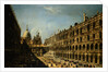 View of the Court of Ducale Palace and the backside of The (San Marcos) Basilica by Michele Marieschi