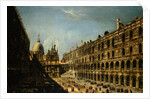 View of the Court of Ducale Palace and the backside of The (San Marcos) Basilica by Michele Marieschi