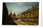 View of the Court of Ducale Palace and the backside of The (San Marcos) Basilica by Michele Marieschi