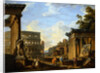 A Capriccio of Classical Ruins in Rome by Giovanni Paolo Panini
