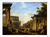 A Capriccio of Classical Ruins in Rome by Giovanni Paolo Panini
