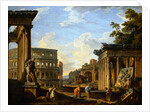 A Capriccio of Classical Ruins in Rome by Giovanni Paolo Panini