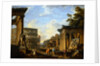 A Capriccio of Classical Ruins in Rome by Giovanni Paolo Panini