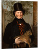 Portrait of Edward Cross Holding a Lion Cub by Jacques- Laurent Agasse