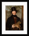 Portrait of Edward Cross Holding a Lion Cub by Jacques- Laurent Agasse