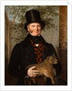 Portrait of Edward Cross Holding a Lion Cub by Jacques- Laurent Agasse