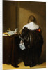 Painting of a Woman Seen From Behind and Holding a Letter by Pieter Codde
