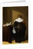 Painting of a Woman Seen From Behind and Holding a Letter by Pieter Codde
