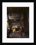 A Barber Surgeon Tending a Peasant's Foot by Isaack Koedijk
