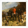 Painting of Mr. and Mrs. Lewis Priestman With the Braes of Derwent Hunt by John Charlton