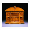 Carved Mahogany, Oak and Marquetry Server by Louis Majorelle