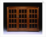 Oak Triple Door Bookcase by Gustav Stickley