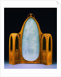 Inlaid Wood and Mirrored Coiffeuse by Carlo Bugatti