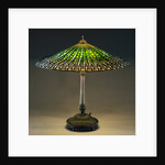 Lotus Leaded Glass and Bronze Table Lamp by Tiffany Studios by Anonymous