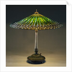 Lotus Leaded Glass and Bronze Table Lamp by Tiffany Studios by Anonymous