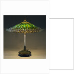 Lotus Leaded Glass and Bronze Table Lamp by Tiffany Studios by Anonymous