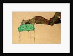 Reclining Male Nude with Green Clothes (Self Portrait) by Egon Schiele