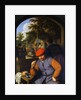 Painting of Peasants in the Courtyard of a Country Tavern by Adriaen Jansz van Ostade