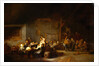 Painting of a Barn Interior With Boors Carousing at a Wedding by Adriaen Jansz van Ostade