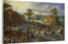 Painting of a Village Market by Jan Brueghel the Elder