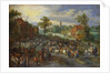Painting of a Village Market by Jan Brueghel the Elder