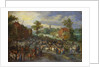Painting of a Village Market by Jan Brueghel the Elder