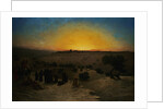 Pilgrims Worshipping Outside Jerusalem by Charles Theodore Frere