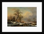 Painting of a Winter Landscape by Anonymous