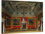 Print of a Room in a Royal Residence from The History of the Royal Residences by William Henry Pyne