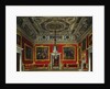 Print of a Room in a Royal Residence from The History of the Royal Residences by William Henry Pyne