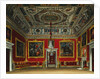Print of a Room in a Royal Residence from The History of the Royal Residences by William Henry Pyne