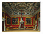 Print of a Room in a Royal Residence from The History of the Royal Residences by William Henry Pyne